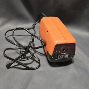 Vintage Panasonic Electric Pencil Sharpener Model KP-88A Orange MCM Space Age.‎
